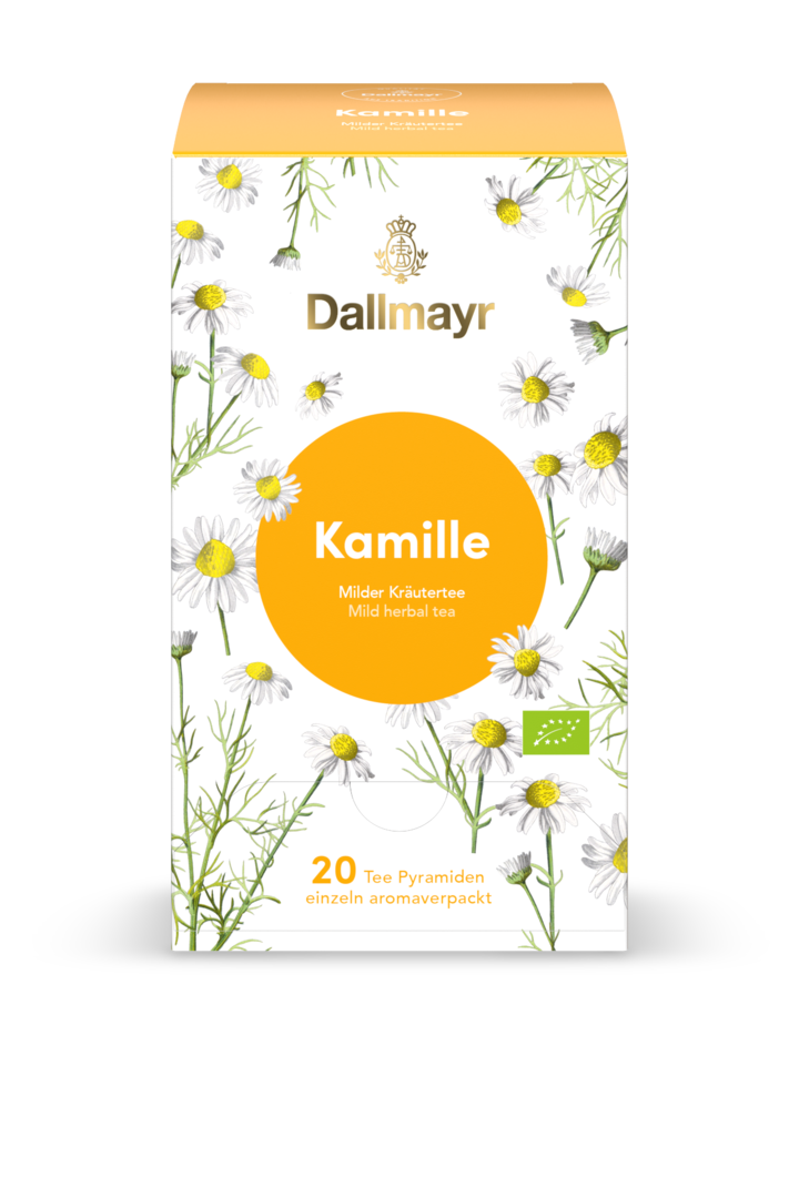 Dallmayr Tee  - Kamille Bio Kräutertee im Pyramidenbeutel