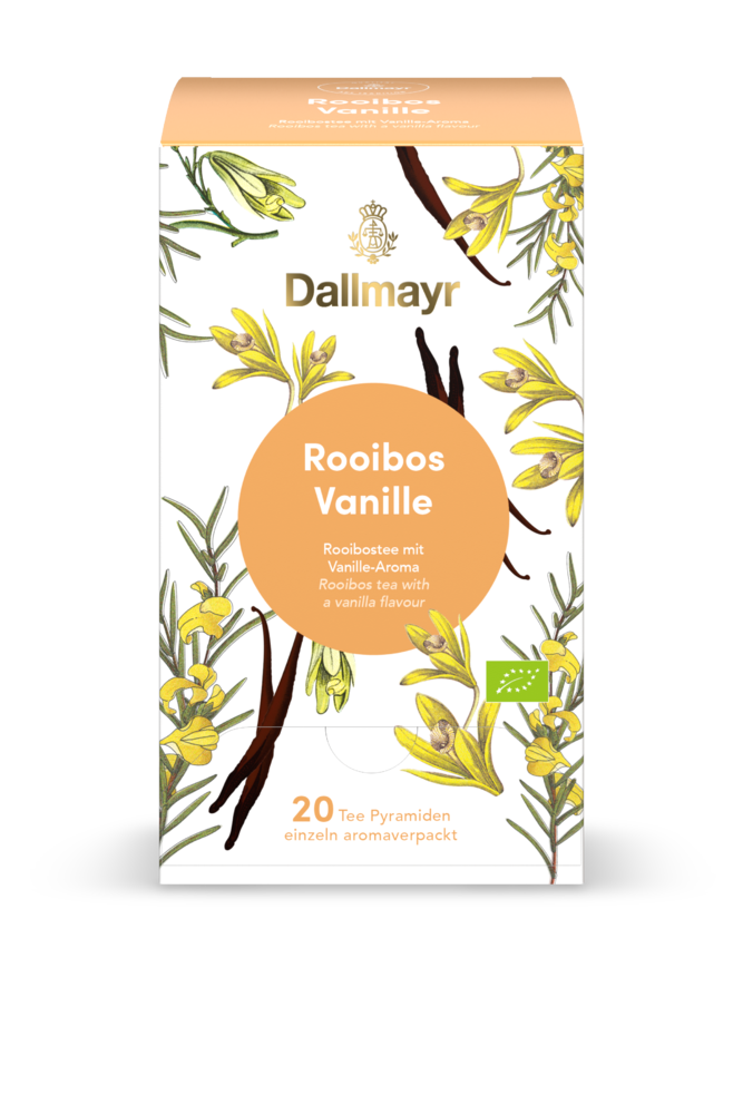 Dallmayr Tee  - Rooibos Vanille Bio  im Pyramidenbeutel